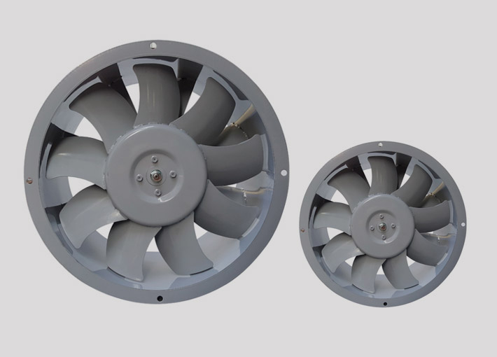 Industriell viftestator og rotorkjerne