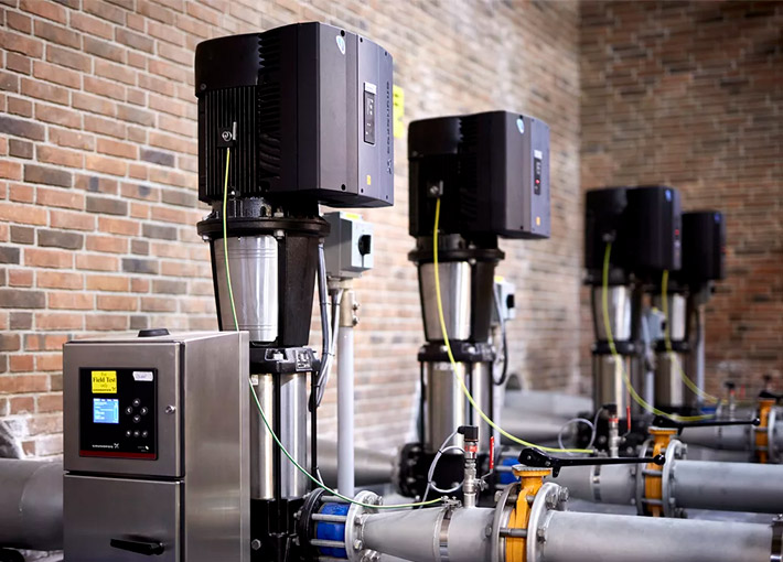 Vannpumpemotorstator og rotorkjerne